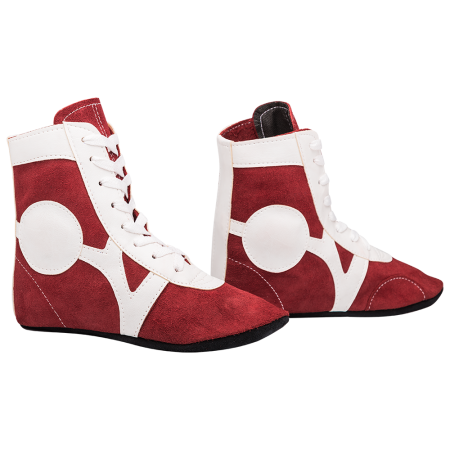 Купить Обувь для самбо RS001/2, замша, красный Rusco в Ардатове 