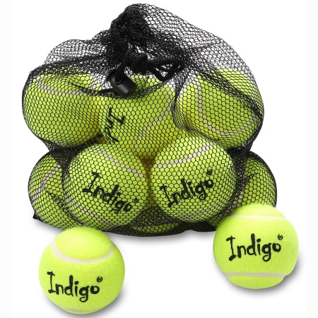 Купить Мяч для большого тенниса Indigo (12 шт в сетке) начальный уровень в Ардатове 
