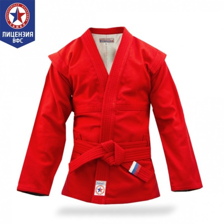 Купить Куртка для самбо "Атака" ВФС (подкладка, пояс)  р 36-48 в Ардатове 