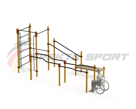 Купить Спортивный комплекс для инвалидов-колясочников WRK-D16_76mm в Ардатове 