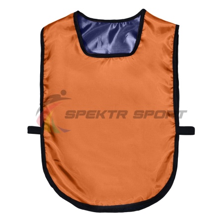 Купить Манишка футбольная двусторонняя универсальная Spektr Sport оранжево-синяя в Ардатове 