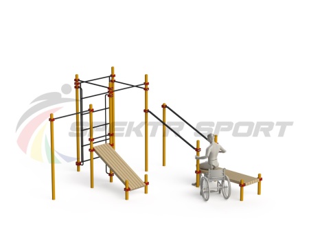 Купить Спортивный комплекс для инвалидов-колясочников WRK-D20_76mm в Ардатове 